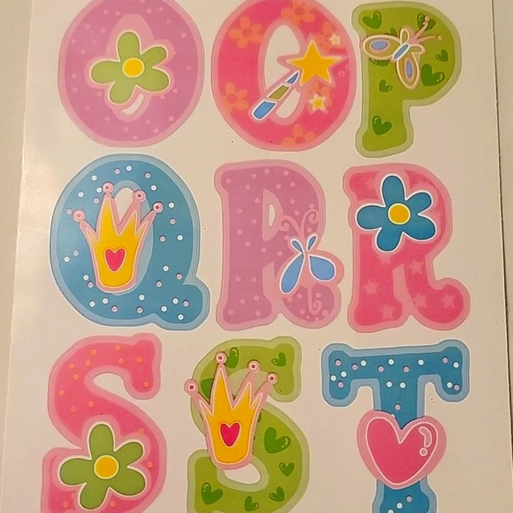 NEW Main Street Wall Creations Jumbo Wall Decals - Alphabet Collection